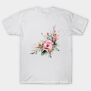 pink flowers bouquet T-Shirt